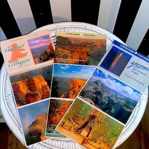 Grand Canyon and Yosemite National Park Vintage Postcard Set of 18 Brand New
